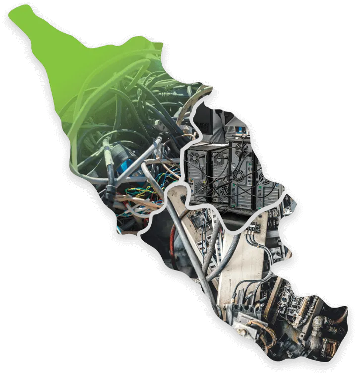 grafica smaltimento raee umbria lazio